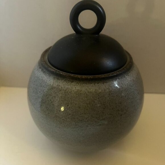 Vtg Jars Tourron Gris Creamer & Sugar Set With Lid, Mid Century Modern France - Picture 2 of 7